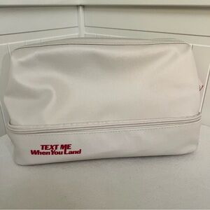 BÉIS x Lonely Ghost- The Dopp Kit in Ghost White